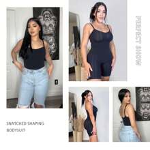 2pcs Women Seamless Full Body Sculpting Body Shaper, Waist Cincher & Butt Lifter, Postpartum Compression Bodysuit - Multicolor - View 7