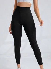 Set 3 bucăți pantaloni de yoga fără cusături pentru femei, design cu talie înaltă, șolduri flatante de culoarea piersicii, absorbție a umezelii, versatili pentru purtare zilnică și colanți sport