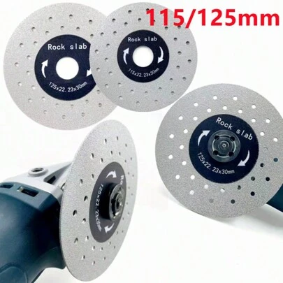 4.5/5-Inch 115/125mm Rhinestone Dry Cutting Disc Board Ceramic Tile Marble Thin Cutting Blade Disc For Marble Machine, Angle Grinder