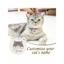 Etiquetas personalizadas para gatos, etiquetas de gato personalizadas, etiquetas de gato estilo bohemio, etiquetas de celebridad para gatos, etiquetas con forma de gato, etiquetas para gatos con chip, etiquetas con nombre de gato, etiquetas de collar para gato, etiquetas de gato únicas - Multicolor - Ver 4