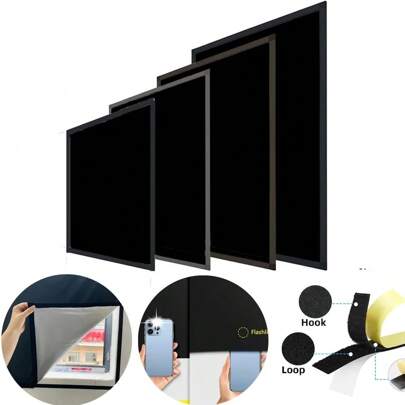 Cortinas opacas, persianas opacas autoadhesivas para ventanas DIY, persianas opacas impermeables para dormitorio, dorm