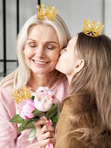 4/6/10 Peças Toppers Mini Reutilizáveis de Coroa de Cupcake, Pequenas Coroas de Cupcake de Pérola para Mulheres, Casamento, Chá de Panela, Decoração de Cupcake Floral para Festa de Aniversário - Dourado - Visão 5