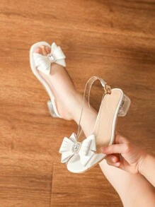 Girls High Heel Sandals, White Summer Children Shoes, Girls Sandals High Heel Shoes, Teenager