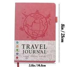 Cahier de planification de voyage, convient aux hommes et aux femmes, planificateur d'itinéraire de voyage et journal de souvenirs de voyage, comprend 6 planifications de voyage, planificateur de voyage, cadeau de voyage, cadeau de voyage créatif et raffiné - Multicolore - Voir 2