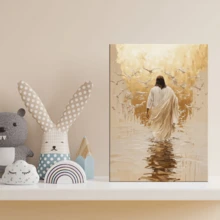 1 幅耶稣基督绘画，卧室客厅走廊的理想礼物，墙壁艺术，墙壁装饰，房间装饰，桌面装饰，防水，适用于卧室、客厅、书房、酒店酒吧、走廊、防水壁画