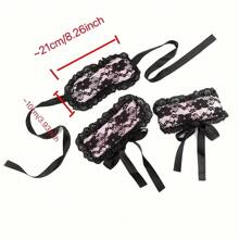 Maid Style Sexy Black Lace Eye Mask, Comfortable & Soft, 2 Colors - Perfect For Couples & Sensual Play Sexy Lingerie Accessories