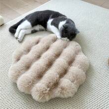 1 件毛绒蓬松圆形地毯，柔软蓬松，易于清洁，适用于卧室、客厅、衣柜、梳妆台 - 多种颜色可选