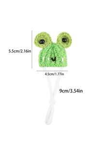 1 件迷你针织钩针宠物帽可爱宠物头饰适合拍照仓鼠鹦鹉蜥蜴蛇小宠物趣味头饰小宠物生日礼物