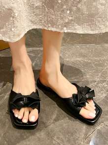 Sandales mode femme, tongs pour l'extérieur, élégantes plates-formes d'été casual, ornées de strass, de perles, de dentelle fleurie bohème. Sandales confortables avec bride de cheville élastique pour la plage.