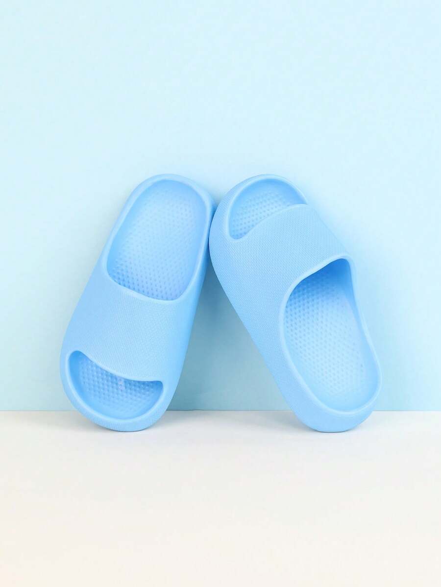 Sandalias de interior/exterior con cierre deslizante para niños y niñas, pantuflas de playa de verano - Azul - Ver 1