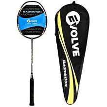 Evolve 8-64 Badminton Racket With High Tension String | 8U Ultra-Light 40T High Modulus Graphite | Professional Lightweight Racket With Case For Men Women Set Of 1 - as pic - View 1
