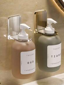 1pc Shower Caddy, No-Drill Storage Rack For Shampoo, Dish Soap, Laundry Detergent, Minimalist And Luxury Design Bathroom - Multicolor - View 3