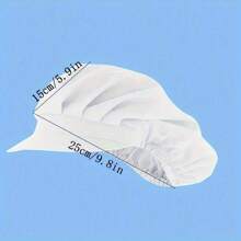 1 Unisex Chef Hat, Solid Color Fabric Hat, Garden Floral Fabric Hat, Kitchen Chef Hat, Elastic Adjustable, Unisex Catering Service Work Hat, Oil-Proof, Restaurant Kitchen Hat, Home Kitchen Hat, Suitable For Year-Round Use