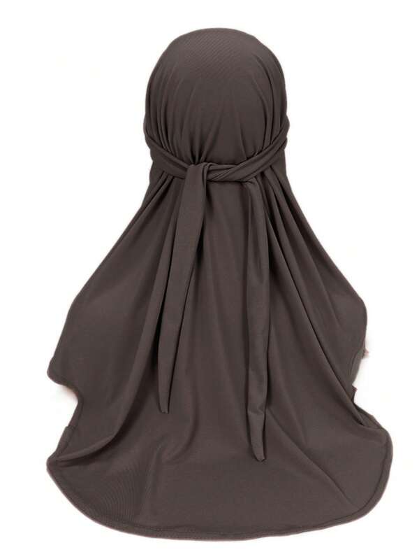 1pc Women's Convenient Tie-Up Hijab Prayer Jilbab Face Cover Underscarf, Dual-Use For Daily Wear For Dress