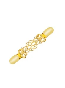 女士复古毛衣开衫领夹、腰带夹、衬衫胸针夹、金色、银色和古铜色花朵图案毛衣披肩夹 - 腰夹、腰带开衫夹围巾领子配饰夹和胸针夹，可作为服装礼品 - 披肩夾 - 查看 4