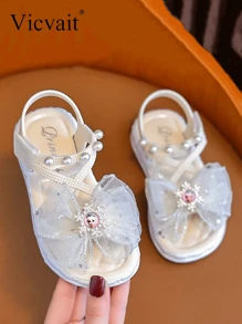 2024新款儿童卡通汽车图案软底室内/室外凉鞋，夏季，男童 - 白色 - 查看 3