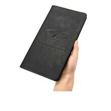 1pc Compact Black Faux Leather Car Document Holder, Designed For Storing ID Cards, Credit Cards, And Documents, Durable And Scratch-Resistant, Essential Car Interior Organizer - Car Driver's License Storage Bag - View 8