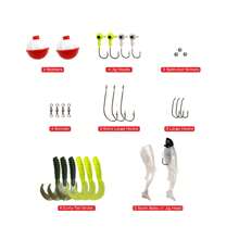 Zebco 404 Spincast Reel And Fishing Rod Combo, 5-Foot 6-Inch 2-Piece Fishing Pole, Size 40 Reel, Right-Hand Retrieve, Includes 28-Piece Tackle Kit, Black/Red - 黑色 - 查看 8