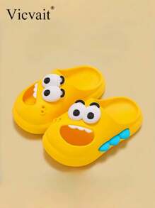 儿童拖鞋夏季女童超可爱兔子居家防滑软底一字拖鞋卡通男童凉拖 - 黃色 - 查看 8