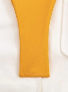 New European & American Style Solid Color Bikini Set, Perfect For Beach Holiday, For Summer Vacation - Burnt Orange - View 4