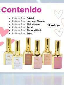 NUEVOS RUBBER Fantasy Nails 15ML C/u Gel Esmalte de uñas de uso profesional - Bronzed Beauty - Ver 4