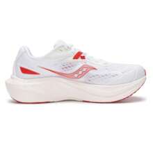 Saucony Zapatillas de correr para hombres y mujeres, zapatos deportivos profesionales para maratón, S28234-8 - blanco rojo - Ver 2