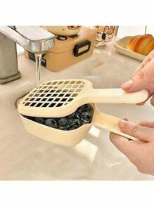 迷你水果沥水篮，新款清洗樱桃蓝莓工具，带手柄的家用厨房滤锅 - 彩色 - 查看 7