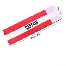 1pc Captain Armband For Sports - PA Nylon Elastic Band With Strong Adhesive, Symbol Badge For Football, Rugby, Hockey, Outdoor Playground Activities