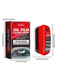 Car Windshield Cleaning Fluid, Windshield Renewing Stain Remover, Oil Film Cleaner (Random Delivery Of New And Old Versions) - Red - View 2