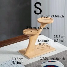 1 件多功能竹制植物架，适用于多肉植物和盆栽植物，非常适合家庭、办公室或阳台装饰，是送给花园爱好者的完美礼物，植物架户外装饰 - 卡其色 - 查看 11