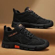 Men's Casual Sneakers, Cargo Inspired Design, Fashionable & Versatile, Soft & Comfortable Lining, Waterproof Leather Upper, Anti-Slip Outsole, Comfortable , Outdoor Casual Sports Shoes