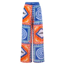 Women's 1-Piece Bohemian Style Geometric Print Swimsuit With Cover Up Pants
