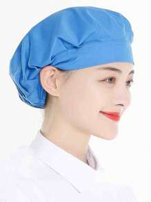 1 件多色可调节弹性厨师帽，男女通用烹饪帽，适用于厨房、烹饪、餐厅和工厂，护发 - 彩色 - 查看 4