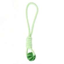Juguete interactivo de cuerda de tira y afloja para perros, cuerda trenzada resistente a mordeduras para Labrador, Golden Retriever, Bulldog Francés, Pelota de alimentación con fugas