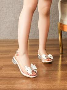 Girls High Heel Sandals, White Summer Children Shoes, Girls Sandals High Heel Shoes, Teenager