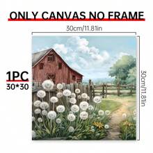 1/4 件浴室墙壁装饰木框印刷墙面艺术图片农舍墙壁艺术破旧别致的花篮艺术品既是礼物，也是墙壁装饰，可悬挂在办公室海报卧室餐厅厨房客厅