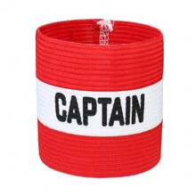 1pc Captain Armband For Sports - PA Nylon Elastic Band With Strong Adhesive, Symbol Badge For Football, Rugby, Hockey, Outdoor Playground Activities