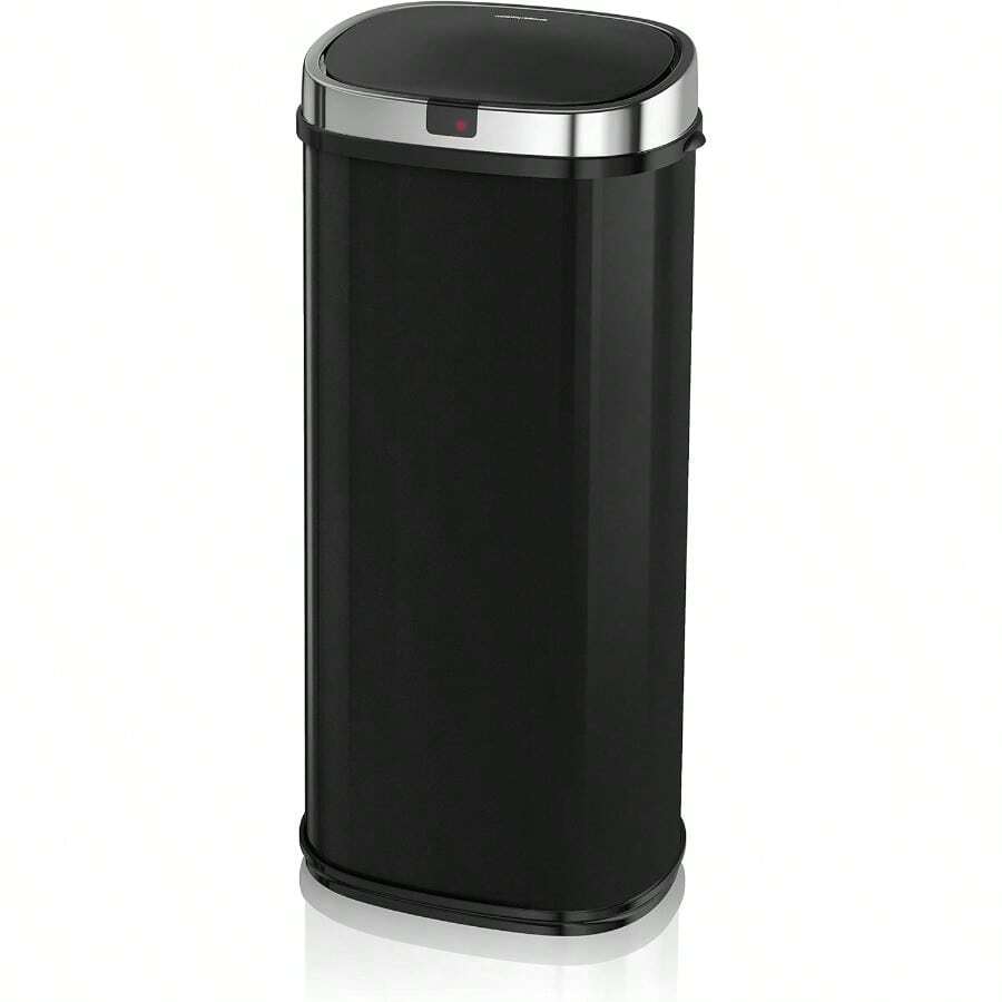 Morphy Richards Coma 971502 Square Bin With  Motion Sensor Technology 42 Litre Capacity Black - Black1 - View 1