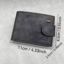 Men's Luxury Business Wallet Fashionable Design Wallet Purse Wallet Mini Wallet Men Wallet Leather Small Wallet - Black - View 3