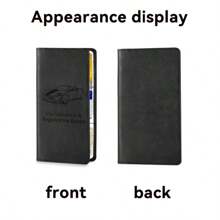 1pc Compact Black Faux Leather Car Document Holder, Designed For Storing ID Cards, Credit Cards, And Documents, Durable And Scratch-Resistant, Essential Car Interior Organizer - Car Driver's License Storage Bag - View 7