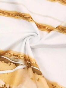 大码休闲睡衣套装，女式宽松圆领全身印花吊带背心和长裤睡衣两件套，适合春季 - 查看 3