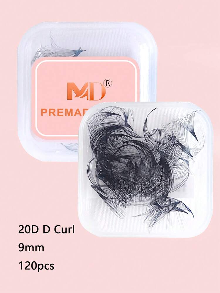 120pcs Promade Single Length Lash Clusters - 20D 0.07 Thickness 8-15mm Curl D - Pre-Made Lash Clusters, Suitable For Eyelash Extensions, Create Fluffy & Voluminous Lashes, Handmade Promade Lash Clusters, Bulk Pre-Made Lash Clusters, Eyelash Extensions - D - View 12