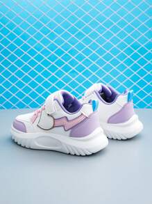 1 Pair Teenage Girls Casual Sports Low-Top Skateboard Shoes With Heart Decor, Cute & Fashion, Thick Soft Non-Slip Sole, Adjustable Hook And Loop Closure, Suitable For Daily Wear, PE Class, Travel & Multi-Occasions Colorful Sneakers