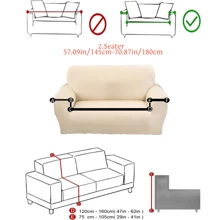 1pc All-Inclusive Stretch Printed Solid Color Sofa Cover, Suitable For All Seasons