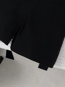 2pcs Young Girl Retro Denim Vest + Overalls Set, Lightweight Summer