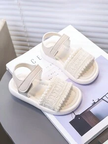 1 paar kindersandalen voor de zomer, veelzijdige Koreaanse stijl peuterband zachte onderkant jongens meisjes casual buitenschoenen