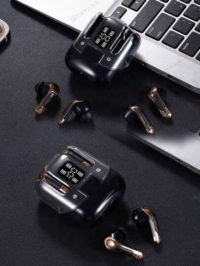 NEW SENYANG سماعات لاسلكية حقيقية من طراز Senyang ، سماعات أذن صغيرة مخصصة للألعاب ، سماعات رأس زوجية للموسيقي ، سماعات متعددة الوظائف ، ستريو عالي الجودة ، مزودة بتقنية إلغاء الضوضاء ، مناسبة للهواتف الذكية للأندرويد وآيفون والرياضة