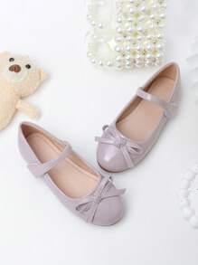 New Girls Comfortable Soft Bottom Fashion Casual Flat Shoes - Purple - View 3