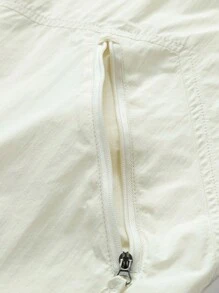 Women's Lightweight Breathable Loose Fit Sunscreen Jacket, Summer Unisex - Beige - View 6