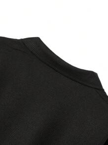 休闲春季服装，男士两件套，包括拉链口袋领夹克和宽松长裤，秋季服装